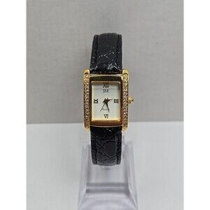 Camrose And Kross JBK Jackie Kennedy Gold Tone Crystal Tank Watch New Battery
